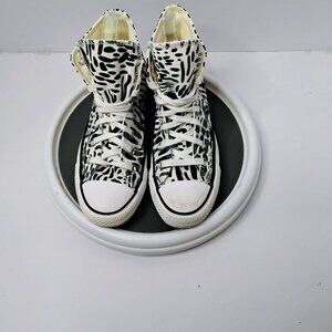 Converse Womens Zebra Print High Top Sneakers Size 7 US / 5 UK 37.5 EU Textile U